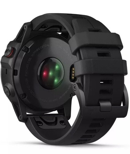 Garmin fenix 5X Plus 51mm O2 Sapphire Multisport GPS Watch Black/Black Band