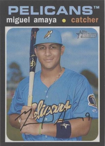 2020 Topps Heritage Minor League Edition - Miguel Amaya #136