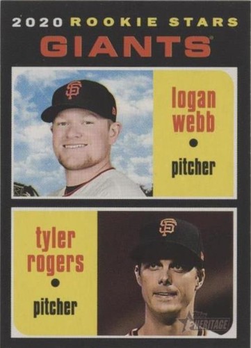 2020 Topps Heritage - Logan Webb Tyler Rogers #276