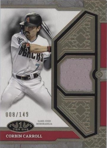 2024 Topps Tier One Relics Gold Foil #T1RCC Corbin Carroll