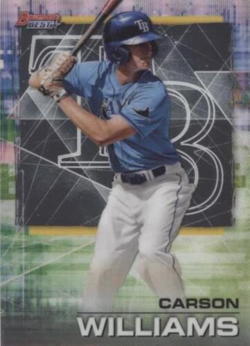 PSA 10 CARSON WILLIAMS AUTO 1st 2021 Bowman Chrome Autograph PSA 10 CARSON WILLIAMS AUTO 1st 2021 Bowman Chrome Autograph