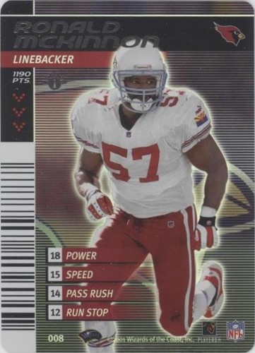 2001-02 NFL Showdown 1st Edition Ronald Mckinnon #008