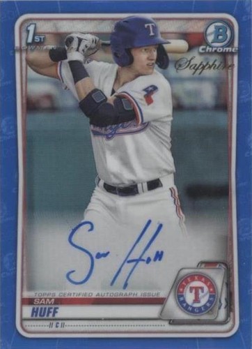 2020 Bowman Chrome Sapphire Edition - Sam Huff #BSPA-SH
