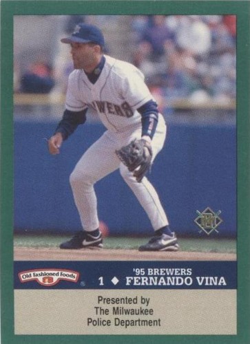 1995 Milwaukee Brewers Police - Fernando Vina #1