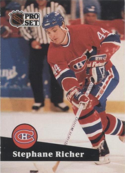 1991-92 Pro Set - Stephane Richer #122