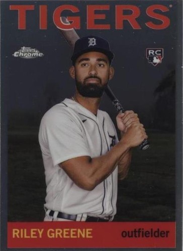 2023 Topps Chrome Lids Mitchell & Ness - Riley Greene #64-1