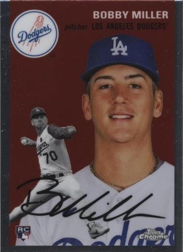 2023 TOPPS BOBBY MILLER ROOKIE DODGERS VINTAGE STOCK #26/99