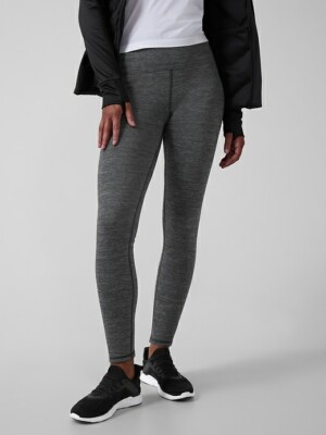 ATHLETA Altitude Polartec Power Stretch Tight M Medium Grey Heather #486200 НОВИНКА