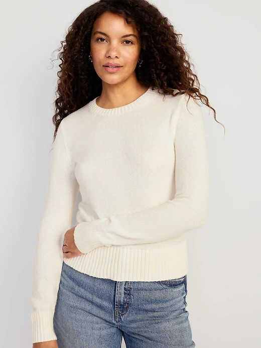 

Уютный свитер с круглым вырезом Old Navy Creme De La Creme, размер, Цвет слоновой кости
