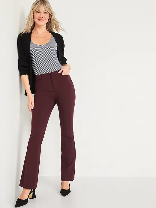 

Брюки-клеш пикси с высокой талией Old Navy Raisin Arizona, размер 24, Фиолетовый