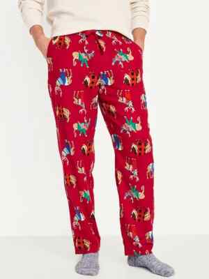 NWT Old Navy Red Reindeer Buffalo Herd Flannel Pajama Pants Sleep Lounge Men S