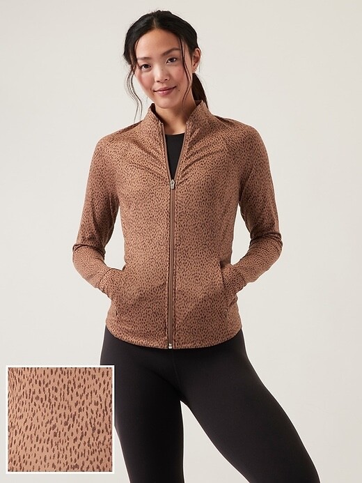 

ATHLETA Куртка Salutation LP Large Petite LP | Shanti Animal Бежевый #860113 НОВИНКА, Athleta Salutation