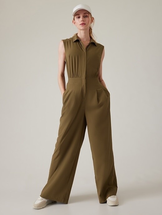 

Комбинезон ATHLETA Brooklyn Heights с широкими штанинами  (средний) Оливковый акация 534779 НОВИНКА, Зеленый