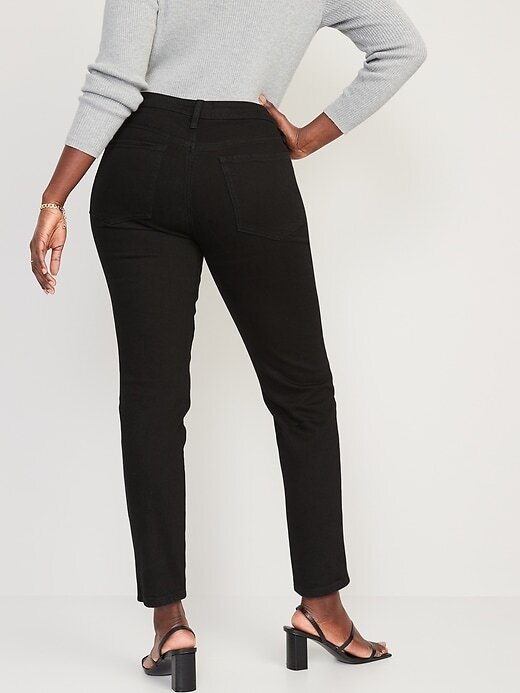 

Прямые черные джинсы OG Old Navy Plus Black Jack с высокой талией, размер 22, Черный