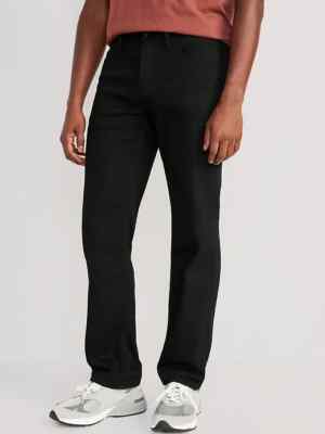 Old Navy Loose Built In Flex Jeans Mens 34x34 Black Stretch NEW