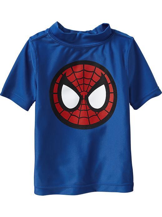 

NWT Old Navy MARVEL Superheroes Рашгард для плавания Топы для плавания «Человек-паук» для мальчиков 2T 3T 4T 5T, Blue spiderman