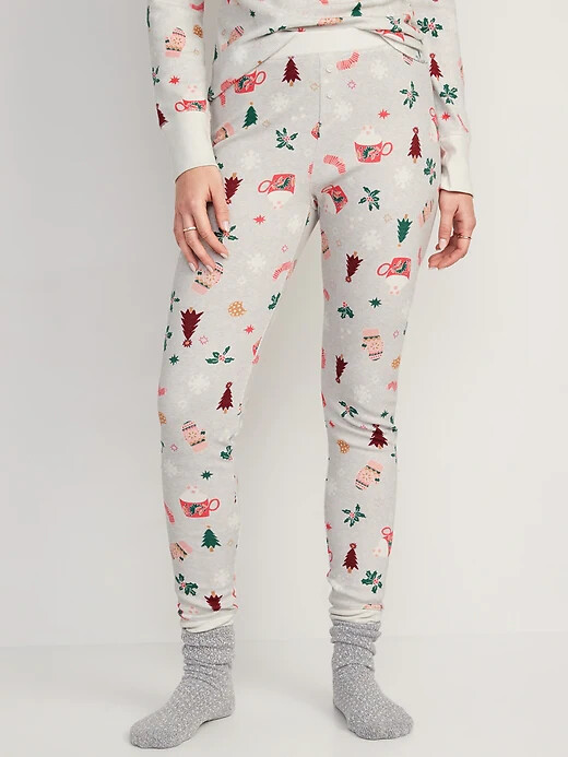 

NWT Old Navy Hot Cocoa Термальные вязаные пижамные леггинсы Брюки для сна Женские ML