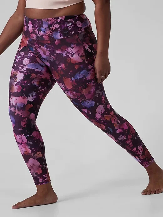 

Леггинсы-капри с принтом Athleta Ultimate Stash Pocket, белые, серые, размер, Multicolor