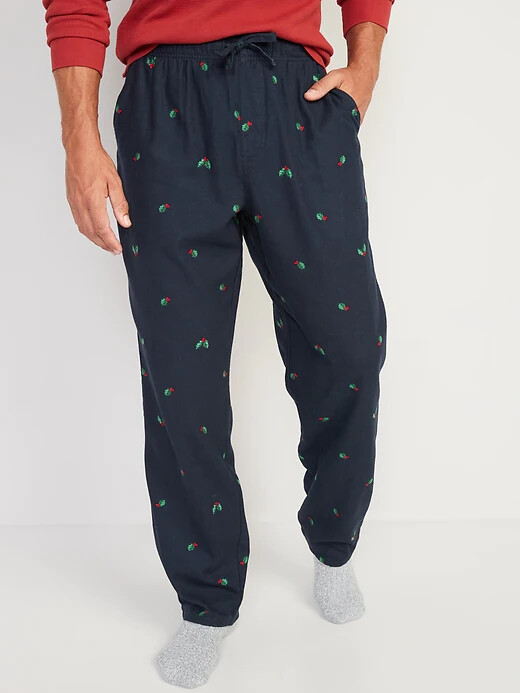 

NWT Old Navy Holly Jolly Christmas Фланелевые пижамные штаны для сна Мужские M