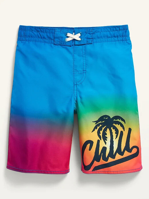 NWT Old Navy Chill Palm Tree Плавки-шорты для мальчиков L 10 12