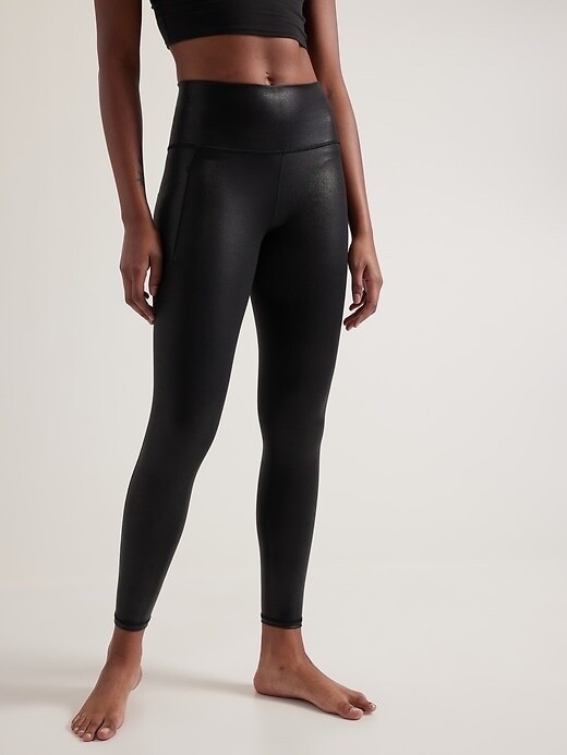 

ATHLETA Salutation Stash Shine Tight LT Большой Высокий LT | Черный #467902 НОВИНКА