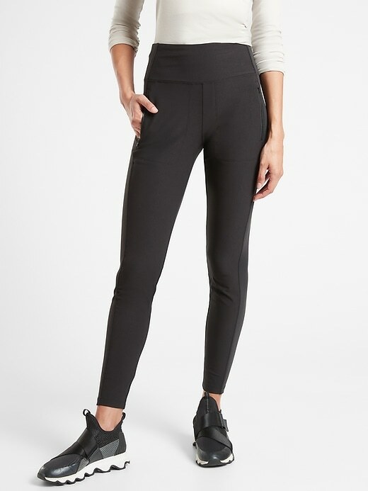 Брюки ATHLETA Headlands Hybrid Tight 0 (XS X-Small) черные #599686 НОВИНКА