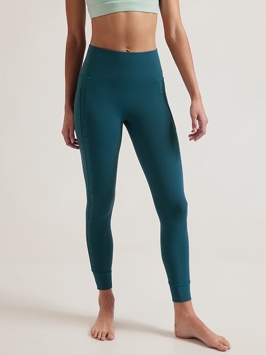 Облегающие брюки ATHLETA Salutation Stash Ruch Craft 7/8 XL Dark Sardinia Blue 883621 НОВИНКА