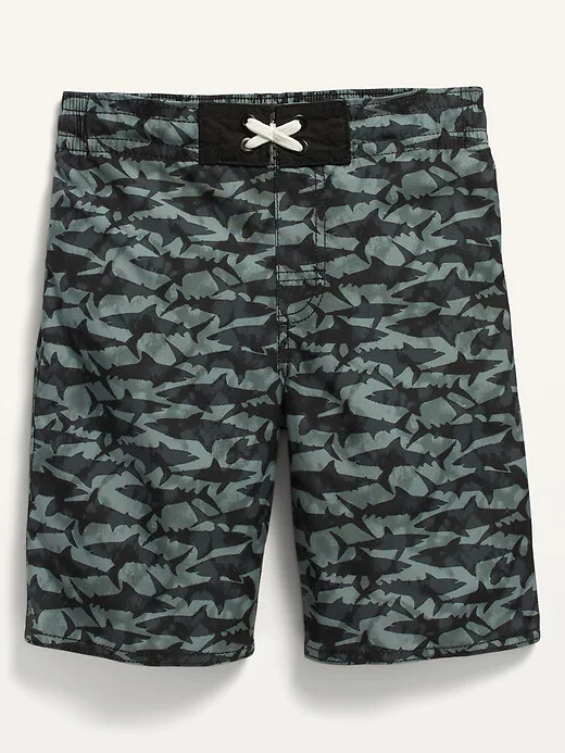 NWT Old Navy Sharks Плавки Шорты Серые акулы для мальчиков L XL 10 12 14 16