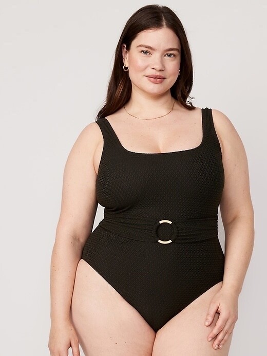 

Old Navy Слитный купальник крючком с поясом Plus  | Черный купальник #552937 НОВИНКА