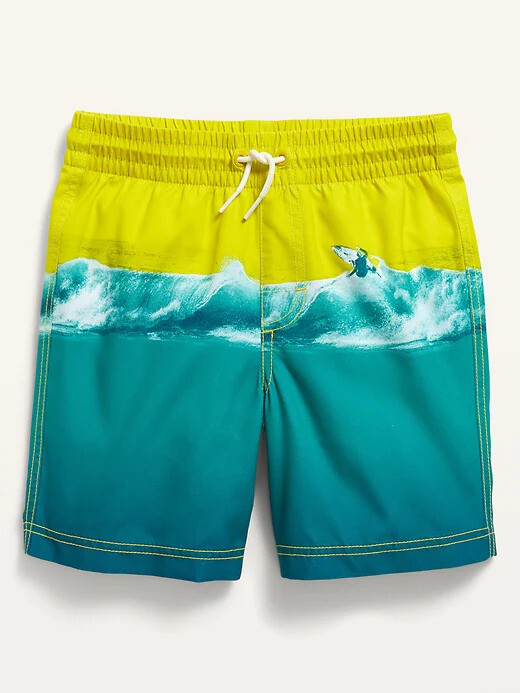

NWT Old Navy Surfer Waves с принтом шорты для плавания UPF-50 для мальчиков L XL, Multicolor