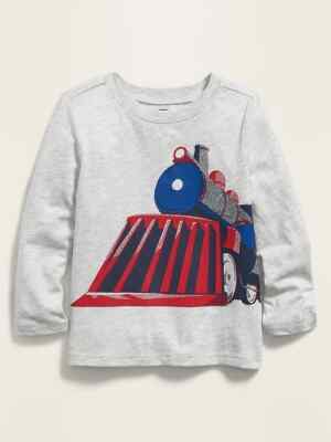 Футболка NWT Old Navy Locomotive Choo Choo Train Tees Футболка NEW Boys 3T 4T 5T