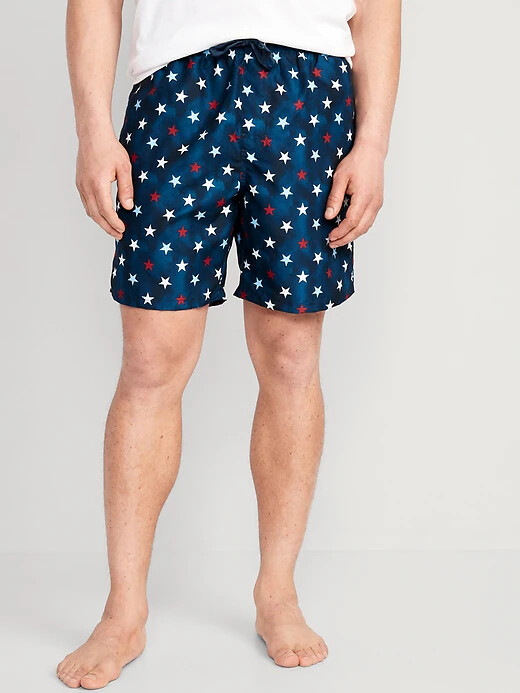 

NWT Old Navy Американский флаг Звезды США Плавки Шорты для плавания 7 дюймов Мужские S, American flag stars