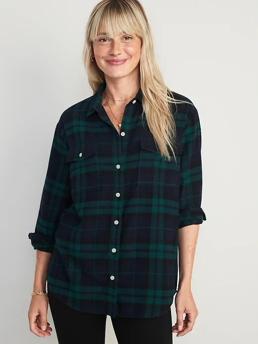 

Фланелевая рубашка бойфренда в клетку Old Navy, размер, Multicolor
