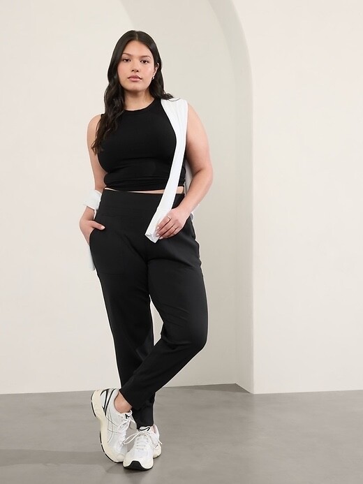 ATHLETA Venice Jogger средней посадки Plus 2X | Черные брюки #597888 НОВИНКА