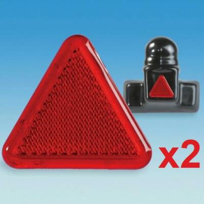 AL-KO Tow Ball Cover Replacement Red Reflective Warning Triangle x 2 WB303