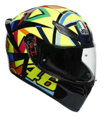 Casco integrale Agv K1 Valentino Rossi Soleluna 2017 taglia L Mugiallo  helmet