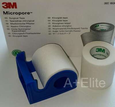 3M MICROPORE Paper Surgical Tape With Dispenser 2