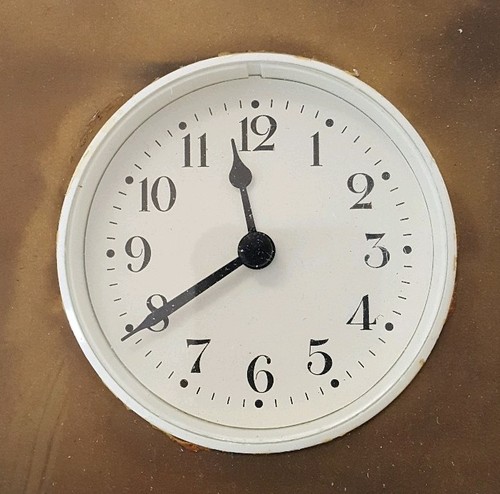 Pottery Barn Around the World 3 Timezone Brass Bronze Clock