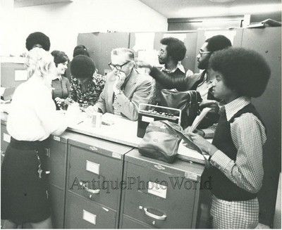 Young Michael Jackson in office vintage photo Japan