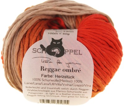 159  / KG) Schoppel Wool 50g Reggae Ombre 2261 '' Heart ''
