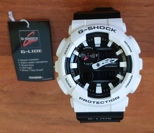 casio g lide white