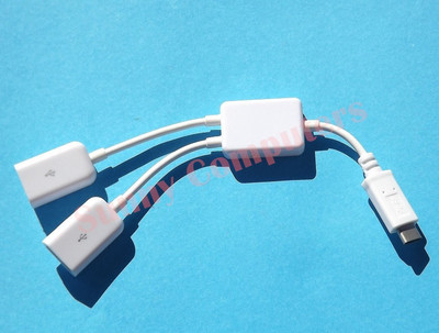 USB 3.1 Type-C to Dual Type-A OTG HUB Adapter Cable Cord Lead For Oppo Find X 