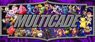Arcade  Marquee Multicade  Art Sticker 16'' × 4'' (11604)