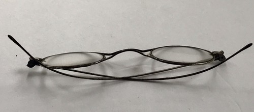 Antique French Oval Reading Eyeglasses Readers Wire Rim France Opera Style