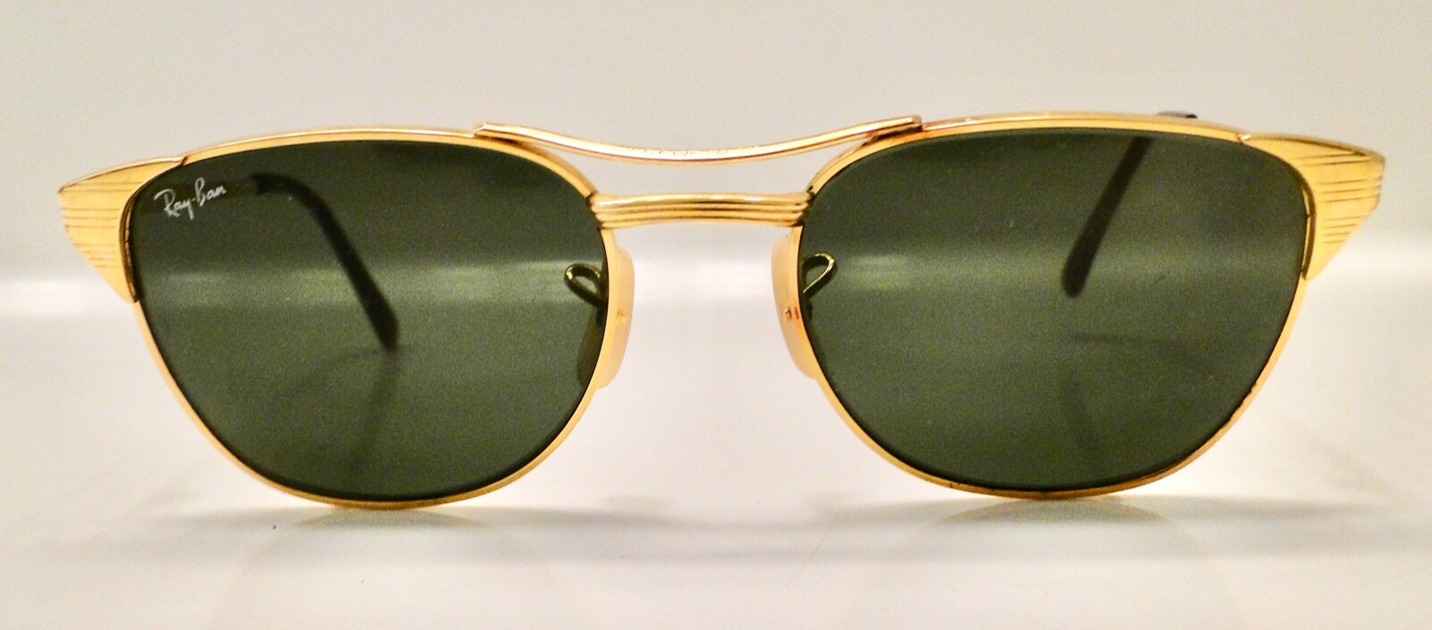 Vintage RAY BAN B&L Signet 52 19 52019 GOLD SUNGLASSES Green Vintage RAY BAN B&L Signet 52 19 52019 GOLD SUNGLASSES Green