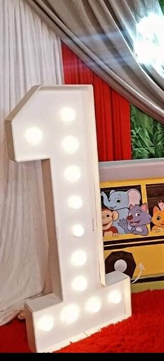 3ft Marquee Numbers 0-9 Frame With Lights