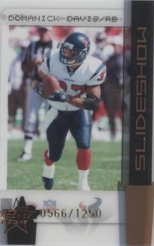 2005 Leaf Rookies & Stars Domanick Davis #SS-8