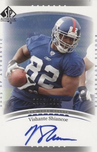 2003 SP Authentic Visanthe Shiancoe #225