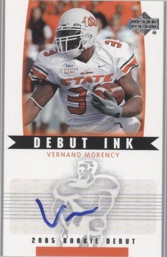 2005 Upper Deck Rookie Debut Vernand Morency #DI-VM