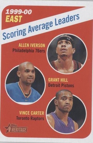 2000-01 Topps Heritage - Allen Iverson/Grant Hill/Vince Carter #139